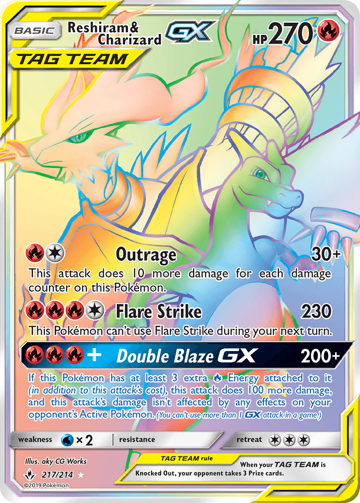 Reshiram & Charizard GX