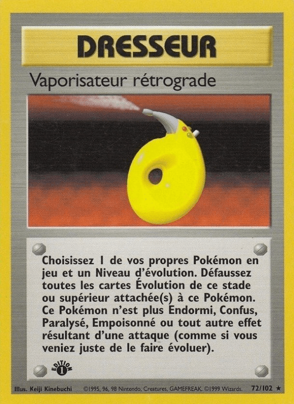 Vaporisateur rétrograde