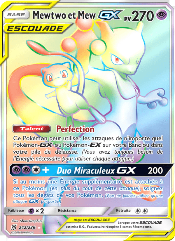 Mewtwo et Mew GX