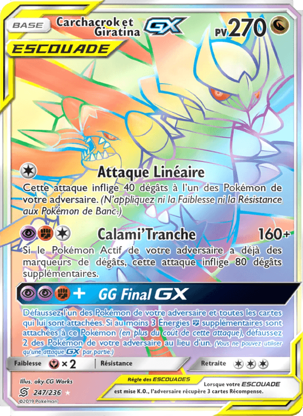 Carchacrok et Giratina GX