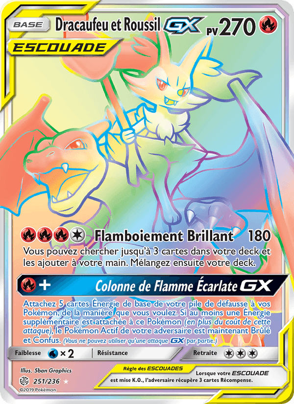 Dracaufeu et Roussil GX