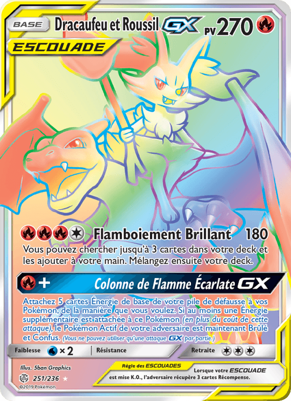 Dracaufeu et Roussil GX