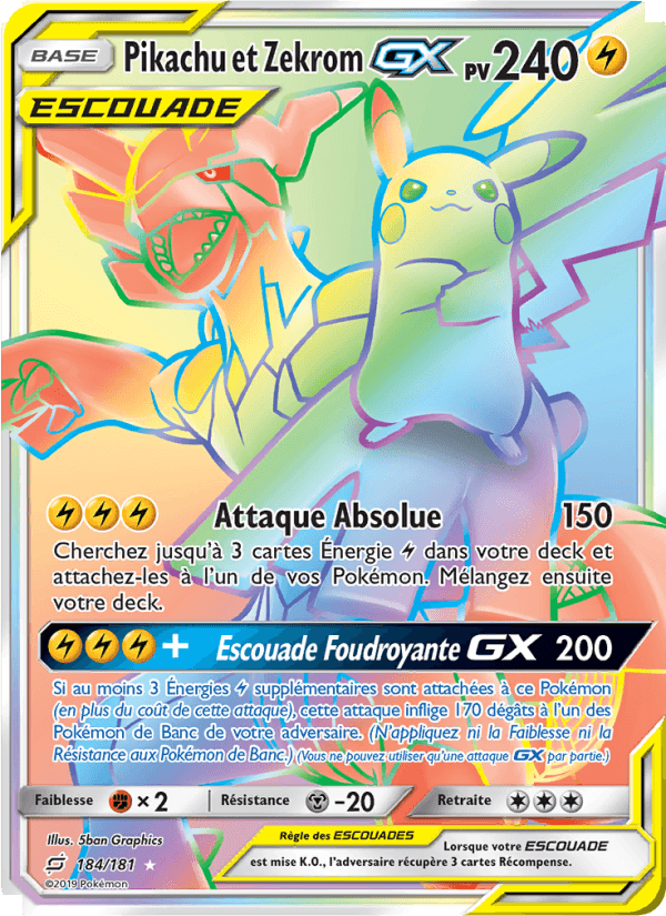Pikachu et Zekrom GX