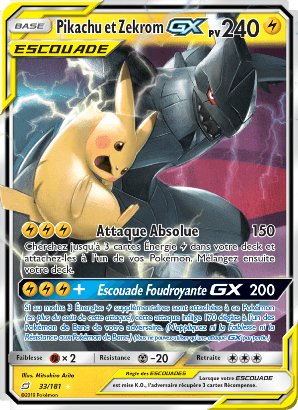 Pikachu et Zekrom GX