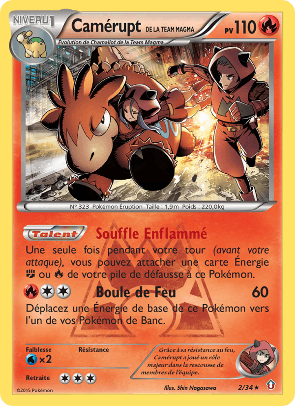 Camérupt de la Team Magma